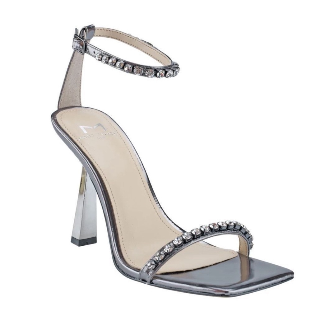 Marc Fisher Silver Sandals